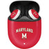 University of Maryland Collegiate Text Red Google Pixel Buds Skin